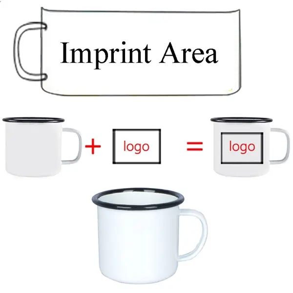 15 OZ Enamel Metal Mug