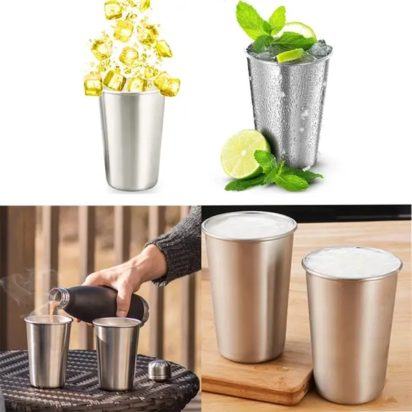 17.6 OZ Stainless Steel Pint Cups