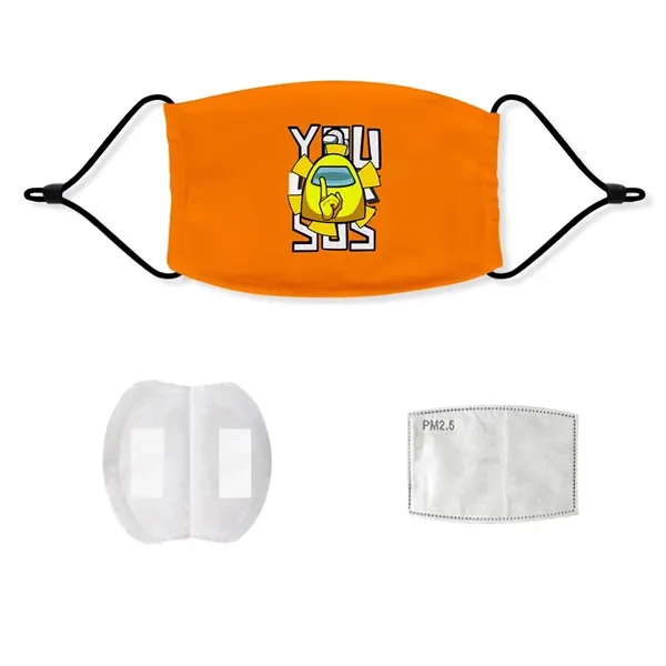 2Ply Sublimation Printed Face Mask with Filter Pocket