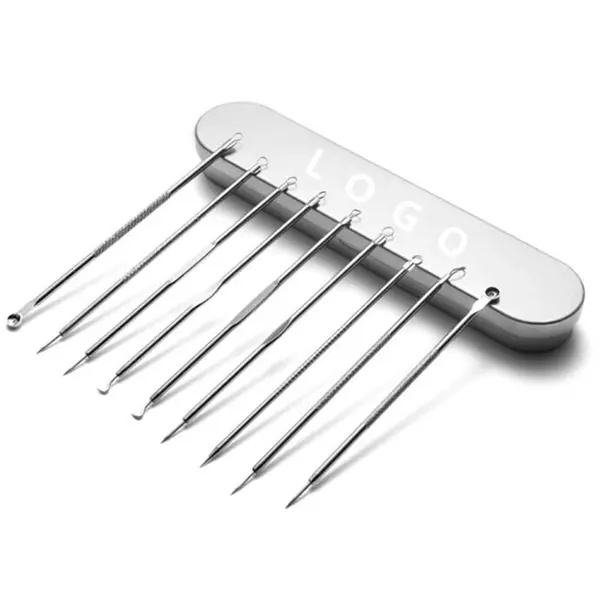 9pcs Blackhead Remover Pimple Popper Tool Kit