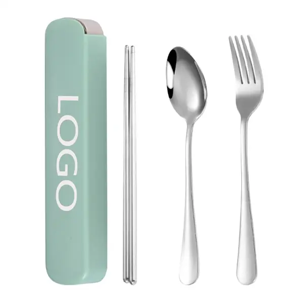 3 Piece Stainless Steel Travel Cutlery Set