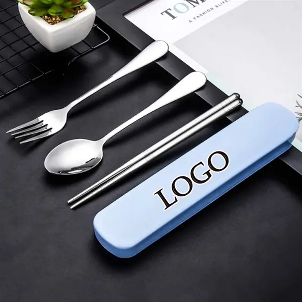 3 Piece Stainless Steel Travel Cutlery Set