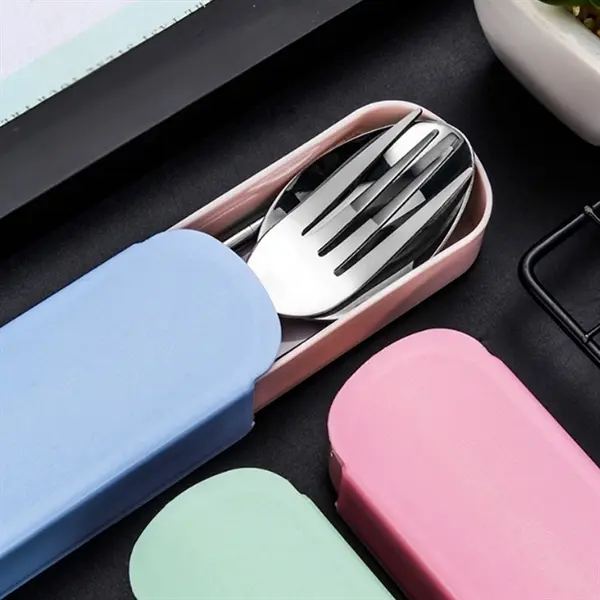 3 Piece Stainless Steel Travel Cutlery Set