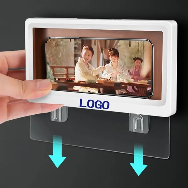 6.8" Wall Mount Shower Phone Holder Waterproof Phone Case