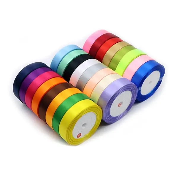 100 Yard silk satin roll polyester embellish ribbon
