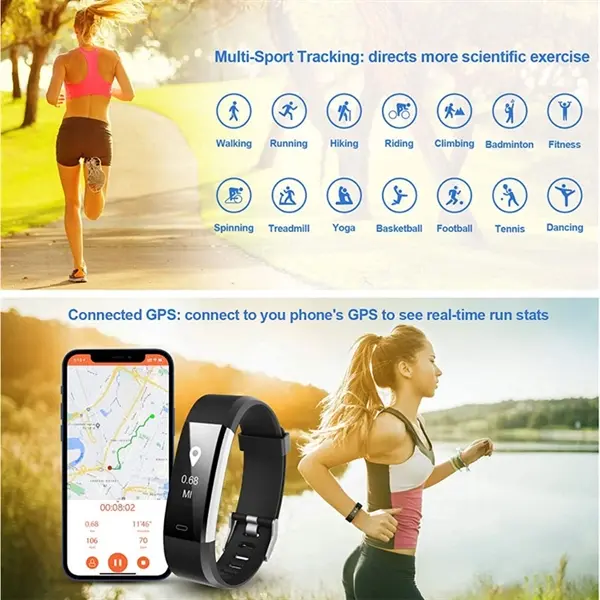 IP68 Waterproof Smart Fitness Tracker Watch