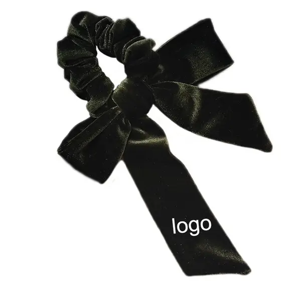 Velvet bowknot elastic hair bands scrunchie
