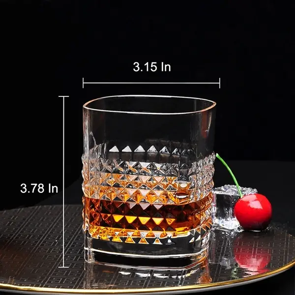 12.8 oz crystal whiskey glasses glassware