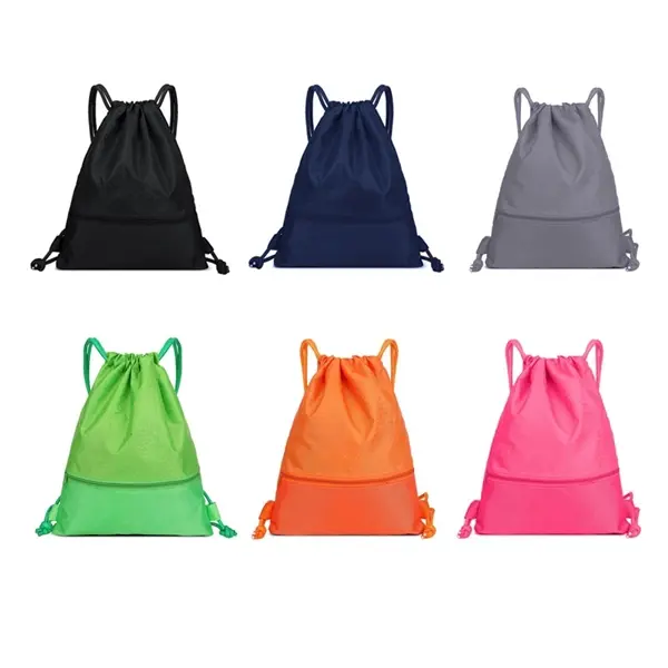 18.9'' Oxford drawstring backpack string bags