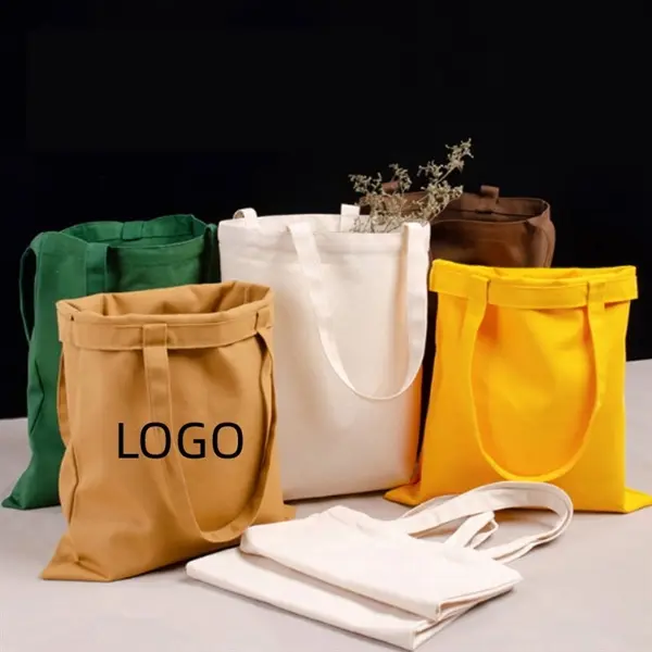 Natural Cotton Fiber Tote Canvas Bags