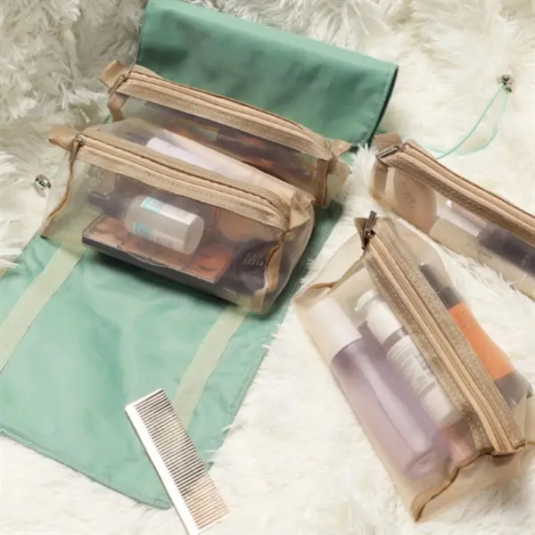 Fashion Roll-Up Cosmetic Case Removable Makeup Bag