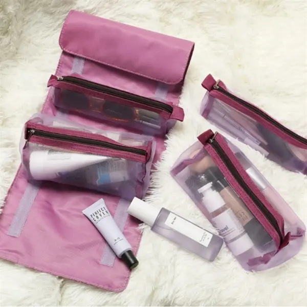 Fashion Roll-Up Cosmetic Case Removable Makeup Bag