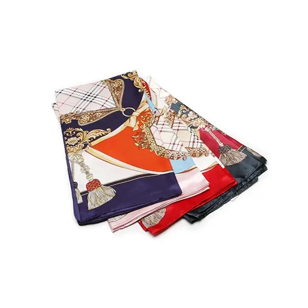 35'' Silk like scarf polyester scarves neckerchief