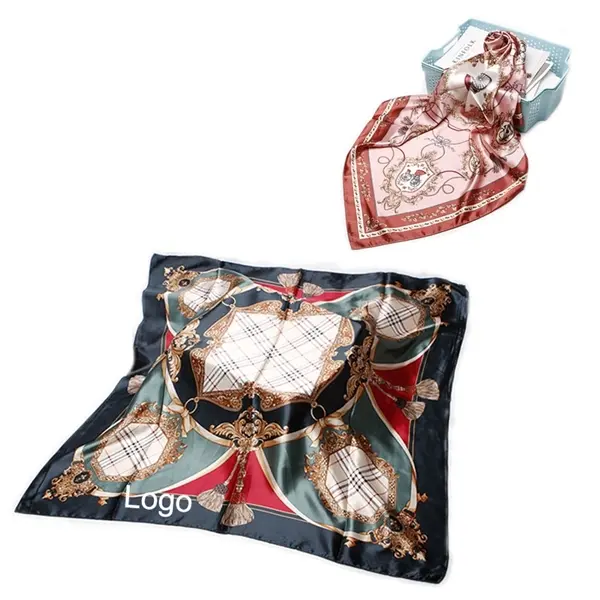 35'' Silk like scarf polyester scarves neckerchief
