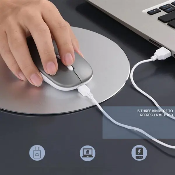 USB Rechargeable Silent Computer Ultra Thin Mouse
