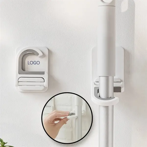 Broom Holder Wall Mount Mop Holder Clamp Organizer Hanger