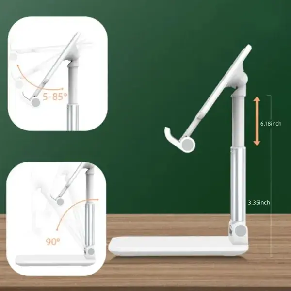 Foldable Phone Holder and Tablet Stand With Mirror