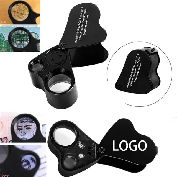 LED Illuminated Metal Loupe 30X 60X