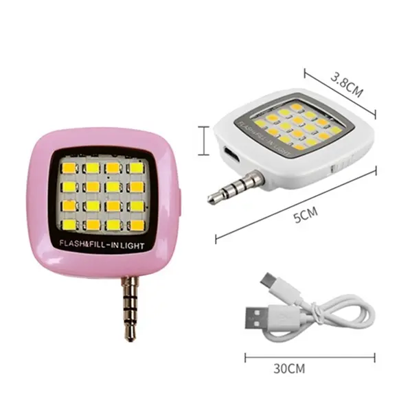 Phone LED Selfie Light with USB Charging Cable
