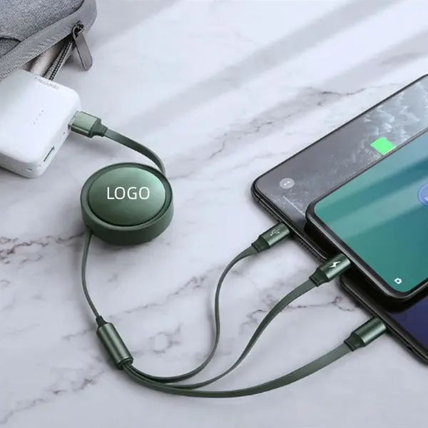 3 In 1 Telescopic Charge Cable Retractable Line Date Cable