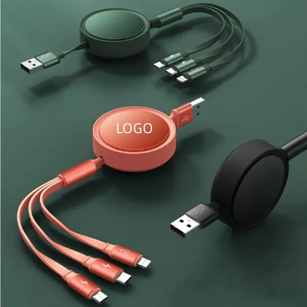 3 In 1 Telescopic Charge Cable Retractable Line Date Cable