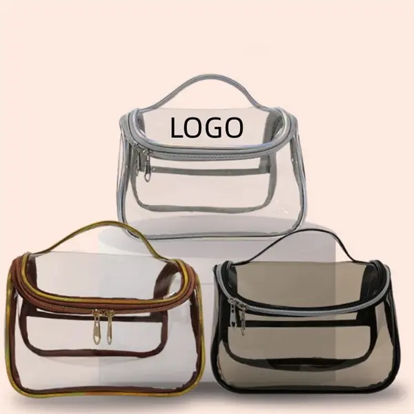 Clear Makeup Bag Zipper Waterproof Cosmetics Bag