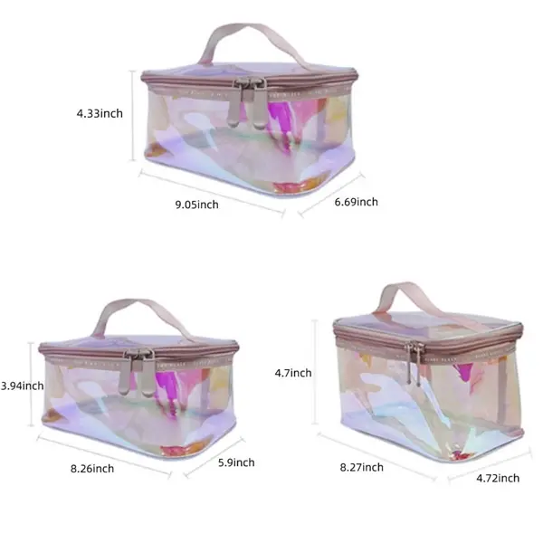 Clear Makeup Bag Zipper Waterproof Cosmetics Bag
