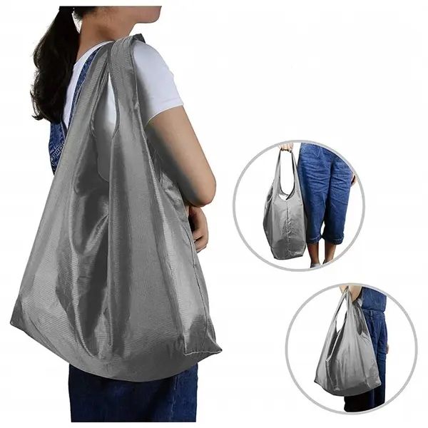 Eco-Friendly Foldable Grocery Tote with Pouch
