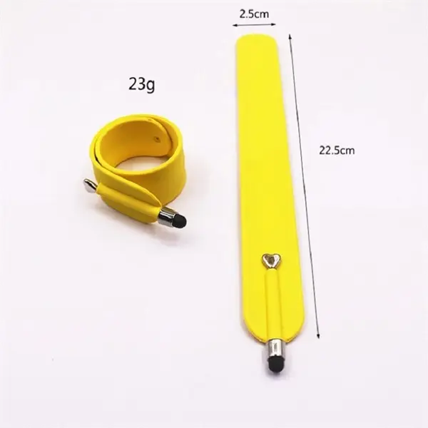 Silicone Slap Bracelet with Touch Screen Pen