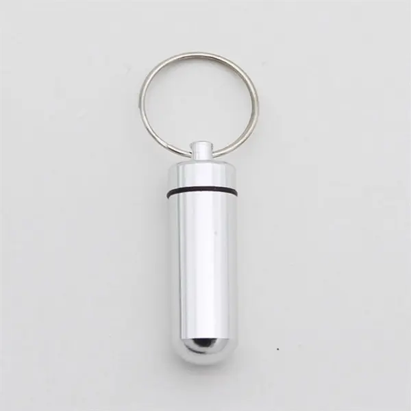 Aluminum Pill Case Keychain