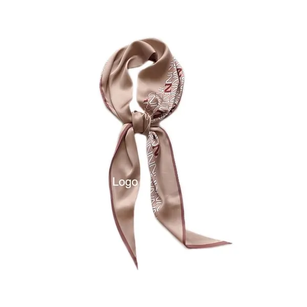 Custom Women Satin Scarves Polyester Neckerchief