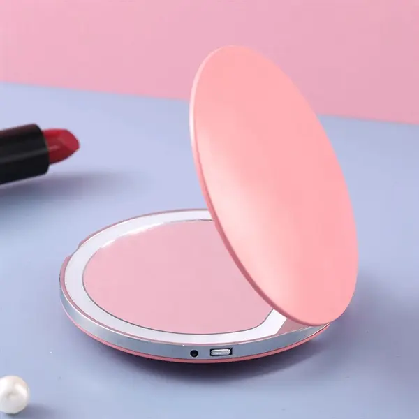 Portable LED makeup mirror