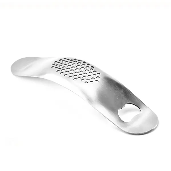Garlic Press Rocker Stainless Steel Crusher Mincer with Beer