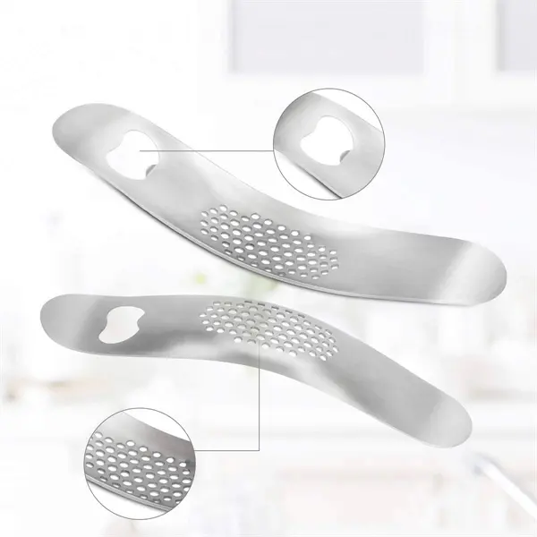 Garlic Press Rocker Stainless Steel Crusher Mincer with Beer
