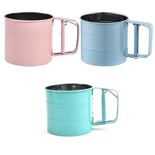 Stainless Steel Flour Sieve Handheld Powder Flour Mesh Sifte