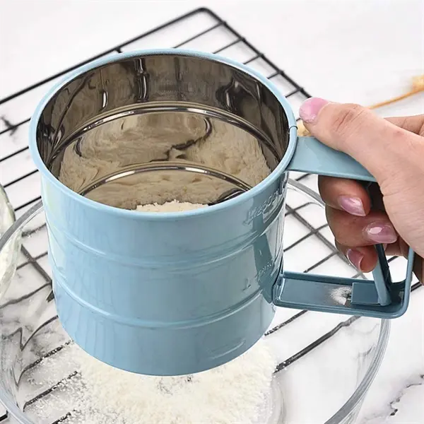 Stainless Steel Flour Sieve Handheld Powder Flour Mesh Sifte