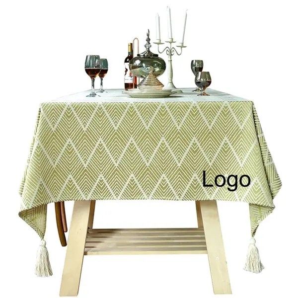 53 x 78 Inch Cotton and linen Table Cloth