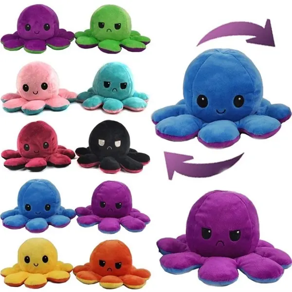 Flip Reversible Octopus Plush Doll