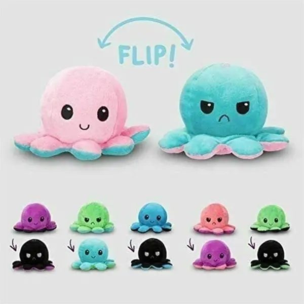 Flip Reversible Octopus Plush Doll
