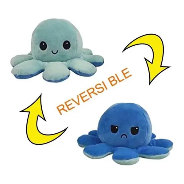 Custom Reversible Octopus Plush Toy with Logo