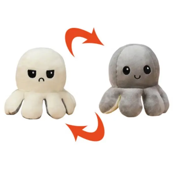 Custom Reversible Octopus Plush Toy with Logo