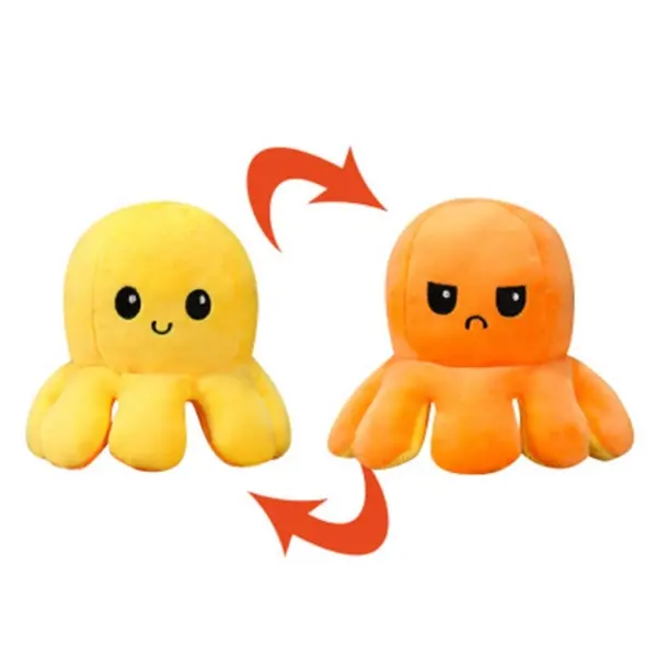 Custom Reversible Octopus Plush Toy with Logo