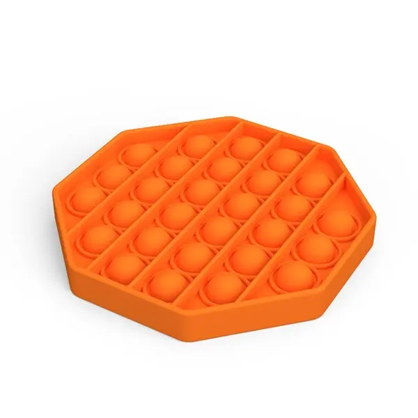 Octagonal Shape Silicone Push Pop Bubble