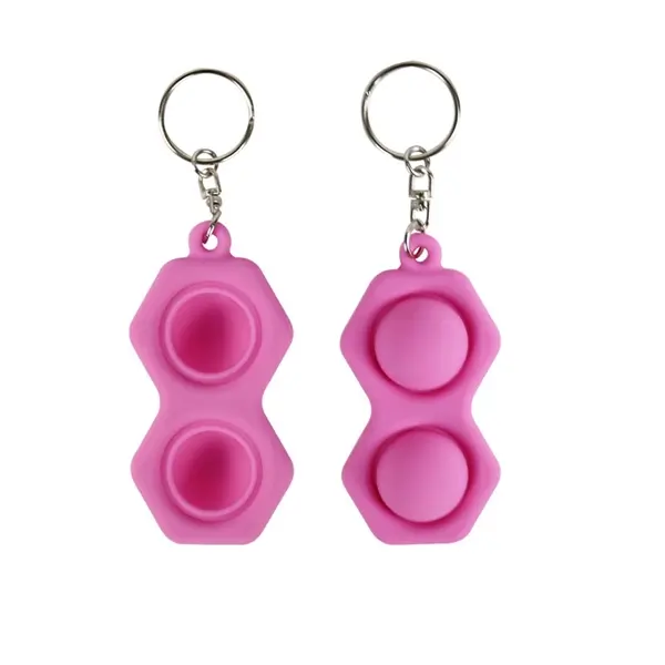 Fidget simple dimple toy stress relief key ring