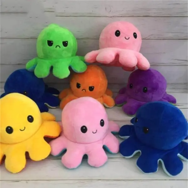 Flip Reversible Octopus Plush