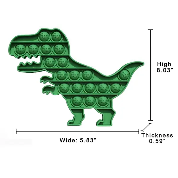 Dinosaur Shape Push Pop Buddle Fidget Toy