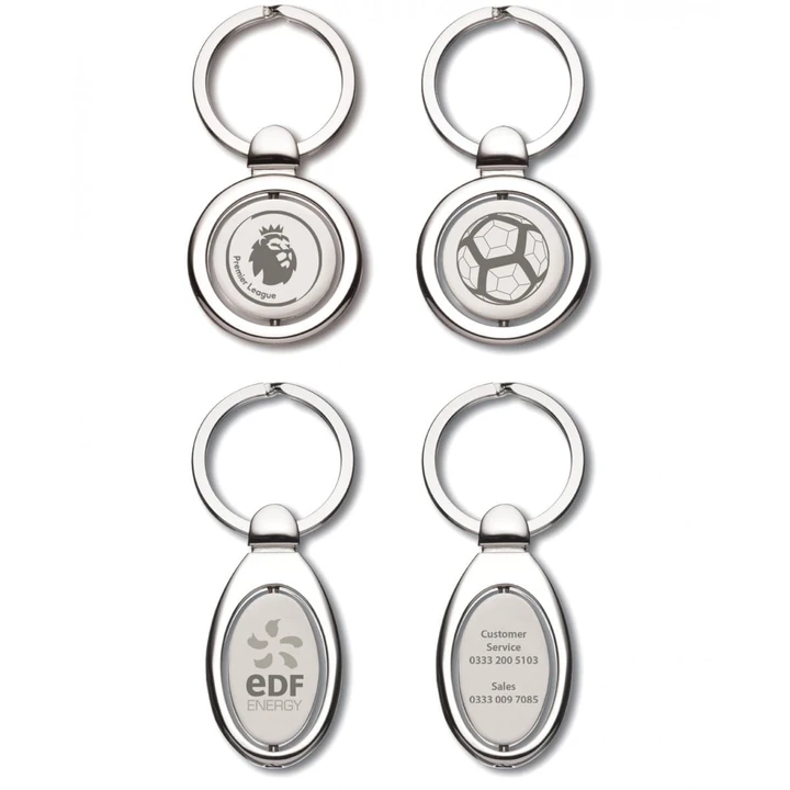 Oval Spinning Keyring
