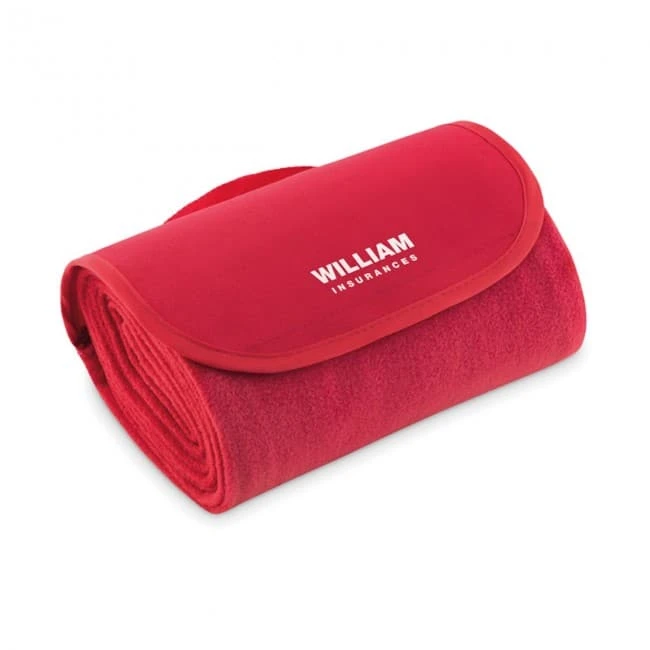 Travel fleece blanket