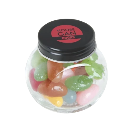 Glass Jar filled with Jelly Beans