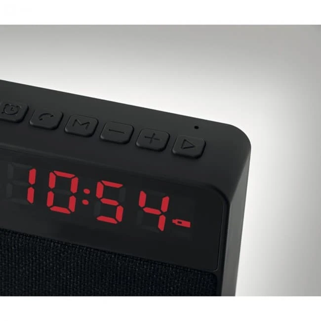 Fabric clock-alarm speaker